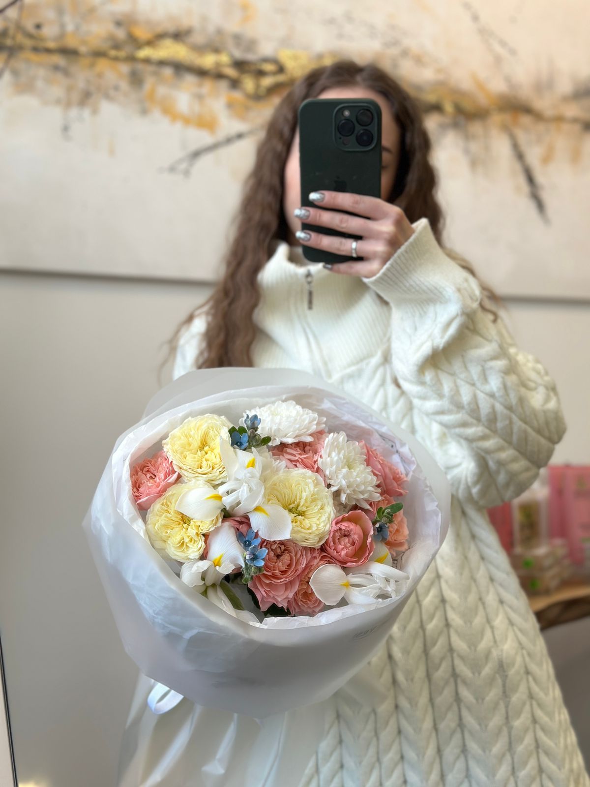 Составной акварельный букет